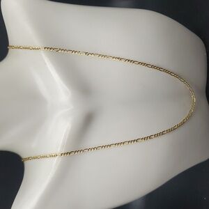 Delicate Figaro lace chain necklace N2904 925 14k bntr turkey imported
